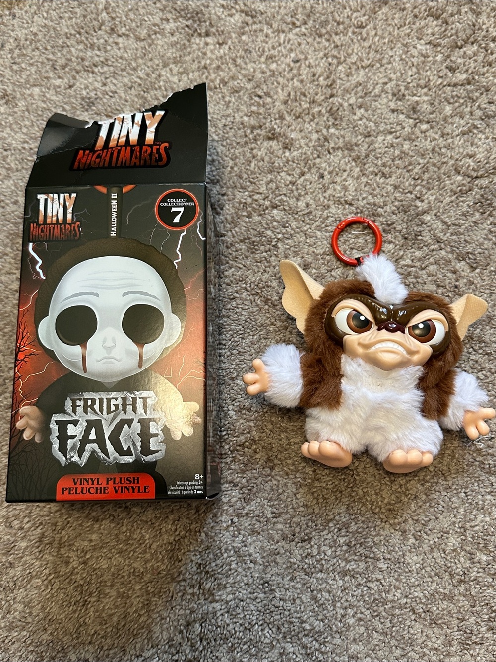 Tiny Nightmares Fright Face Plush Keychain - Gremlins